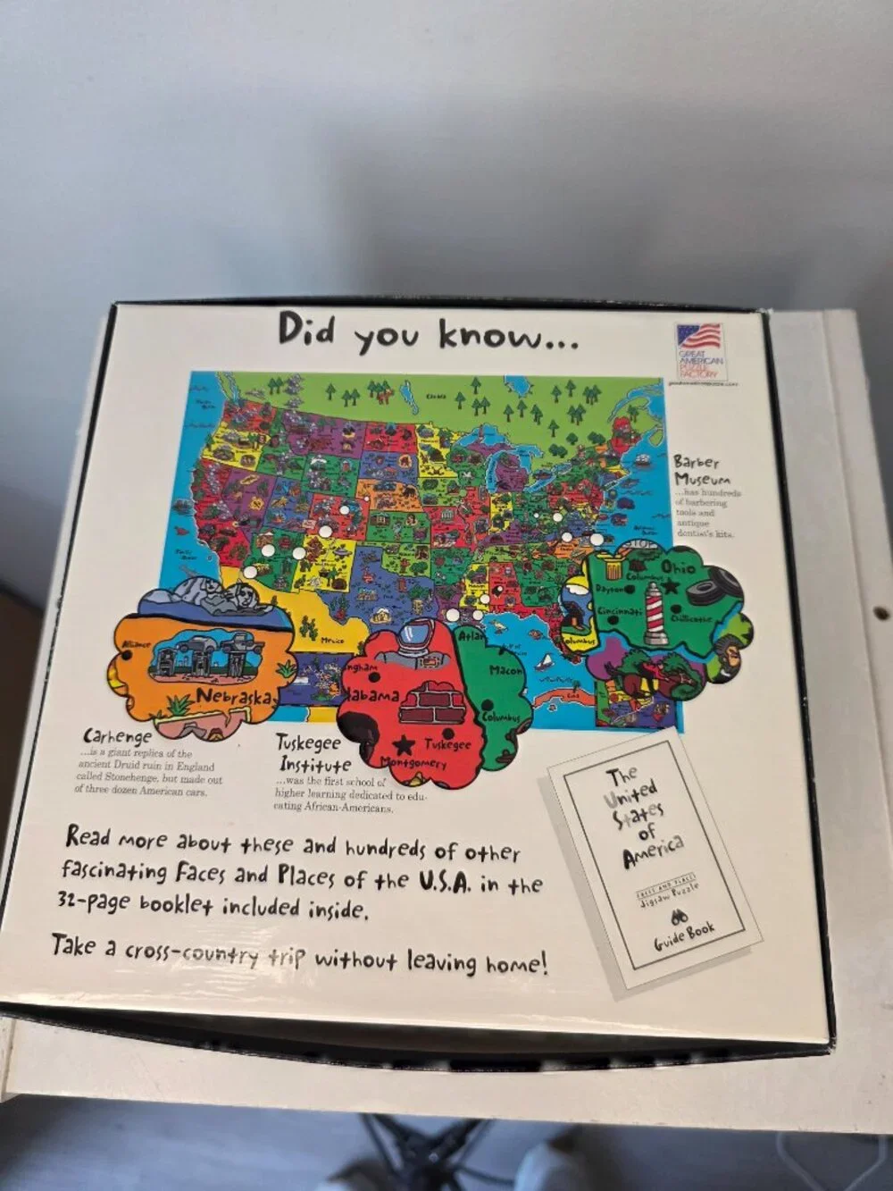 Great American Puzzle Factory United States Puzzle Over 100 Pieces